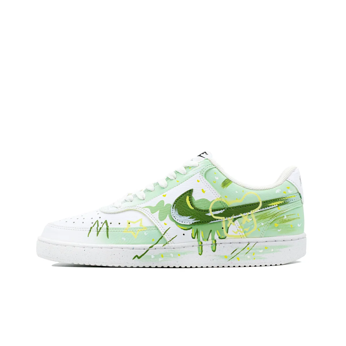 Nike Court Vision Slip Resistant, Abrasion Resistant, Lightweight Low top Skateboard Shoes Men's Light Green