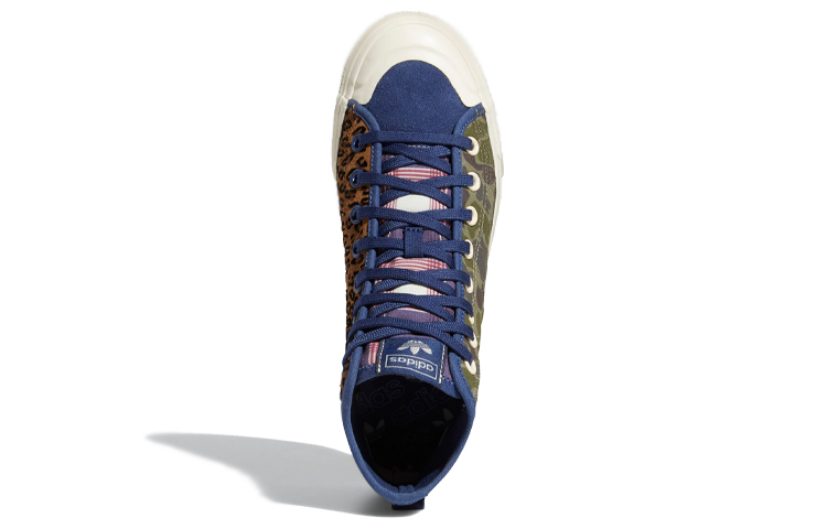 Кеды adidas originals NIZZA High RF (леопардово-камуфляжные) — фото 5