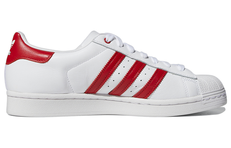 Кеды adidas Superstar (бело-красные) — фото 2
