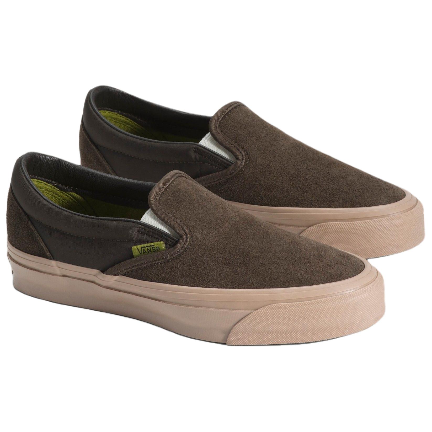 Слипоны Vans Premium Classic Slip-On (коричневый) — фото 2