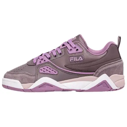 FILA Casim Cushioning, Wear Resistant Mid top Skateboard Shoes Women's Purple Brown