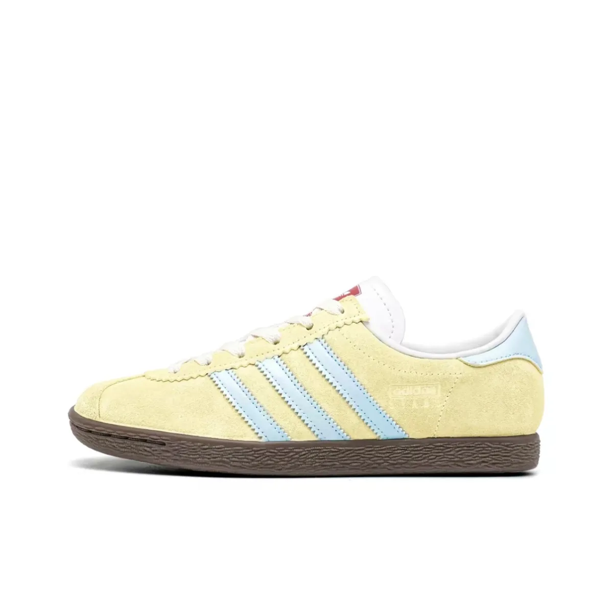 Adidas Originals Stadt Lemon Maris Sal Leather, Suede Abrasion Resistant Low top Skateboard Shoes Unisex Light Yellow