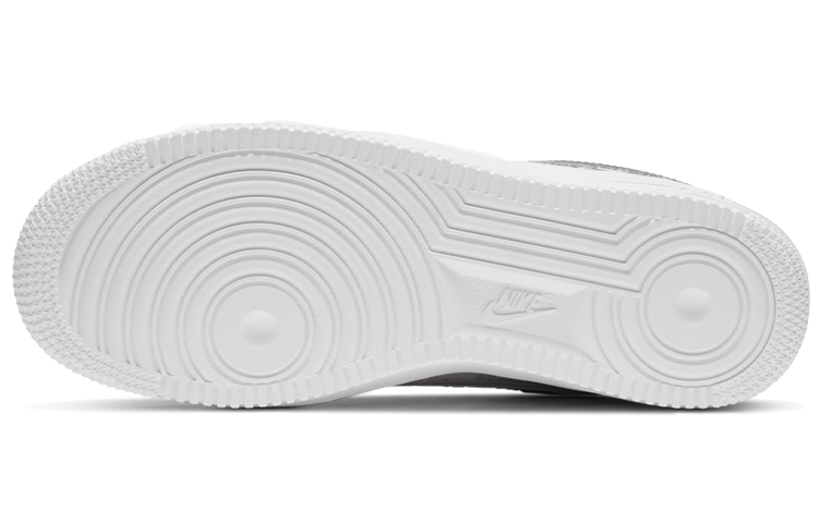 Женские кроссовки Nike Air Force 1 SE "Metallic Silver" (серебристые) — Серебристый / оранжевый / розовый — фото 6