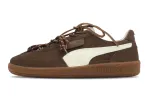 PUMA Palermo Abrasion Resistant Low top Skateboard Shoes Unisex White Brown
