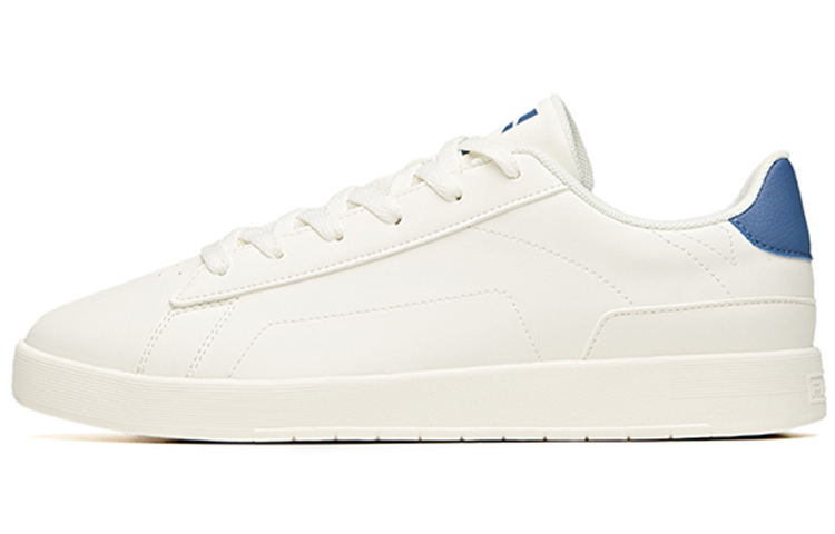 Anta Slip Resistant Lightweight Non slip Lightweight Low top Skateboard Shoes Men's White Blue