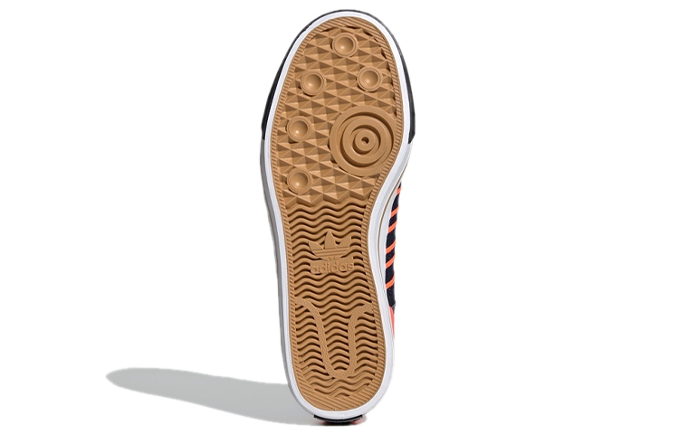 Кеды adidas originals Nizza Hi DL Hi Dl (сине-оранжево-белые) — Синий / оранжевый / белый — фото 6