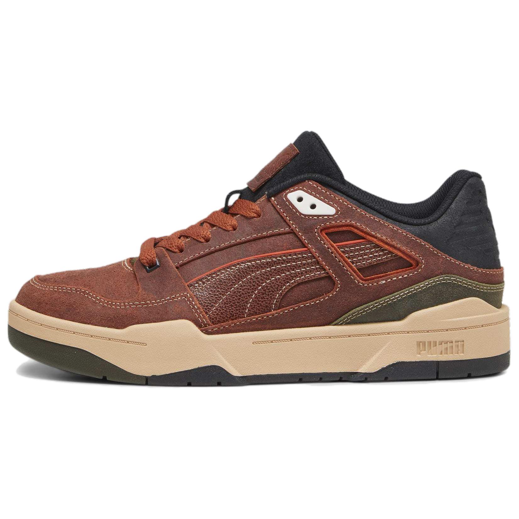 PUMA Slipstream Soph Comfortable Low top Skateboard Shoes Unisex Brown