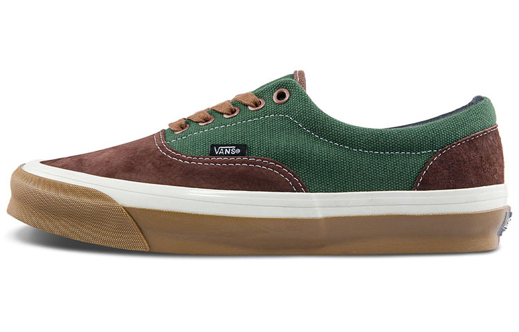 Кеды Vans Era OG LX (зелено-коричневые)