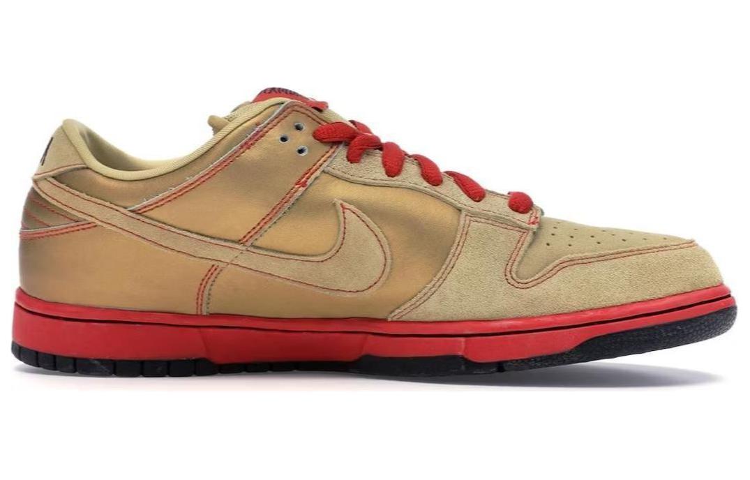 Мужские кроссовки Nike Dunk SB Pro "Money Cat" (золотые) — фото 2