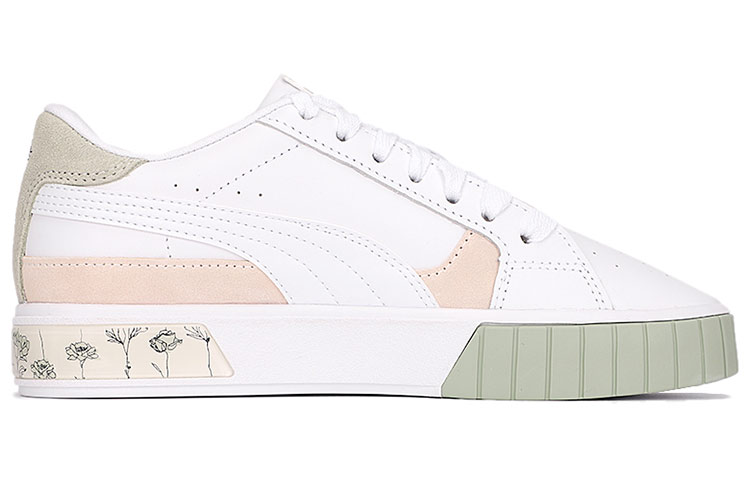 Женские кеды PUMA Cali Star (бело-зелено-розовые) — фото 2
