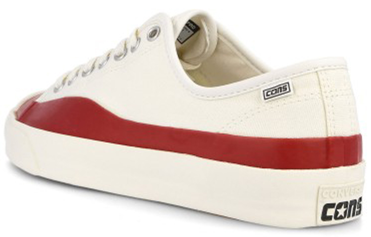 Кеды POP Trading x Converse Jack Purcell Pro PTC OX (бело-красные) — Белый / красный — фото 3