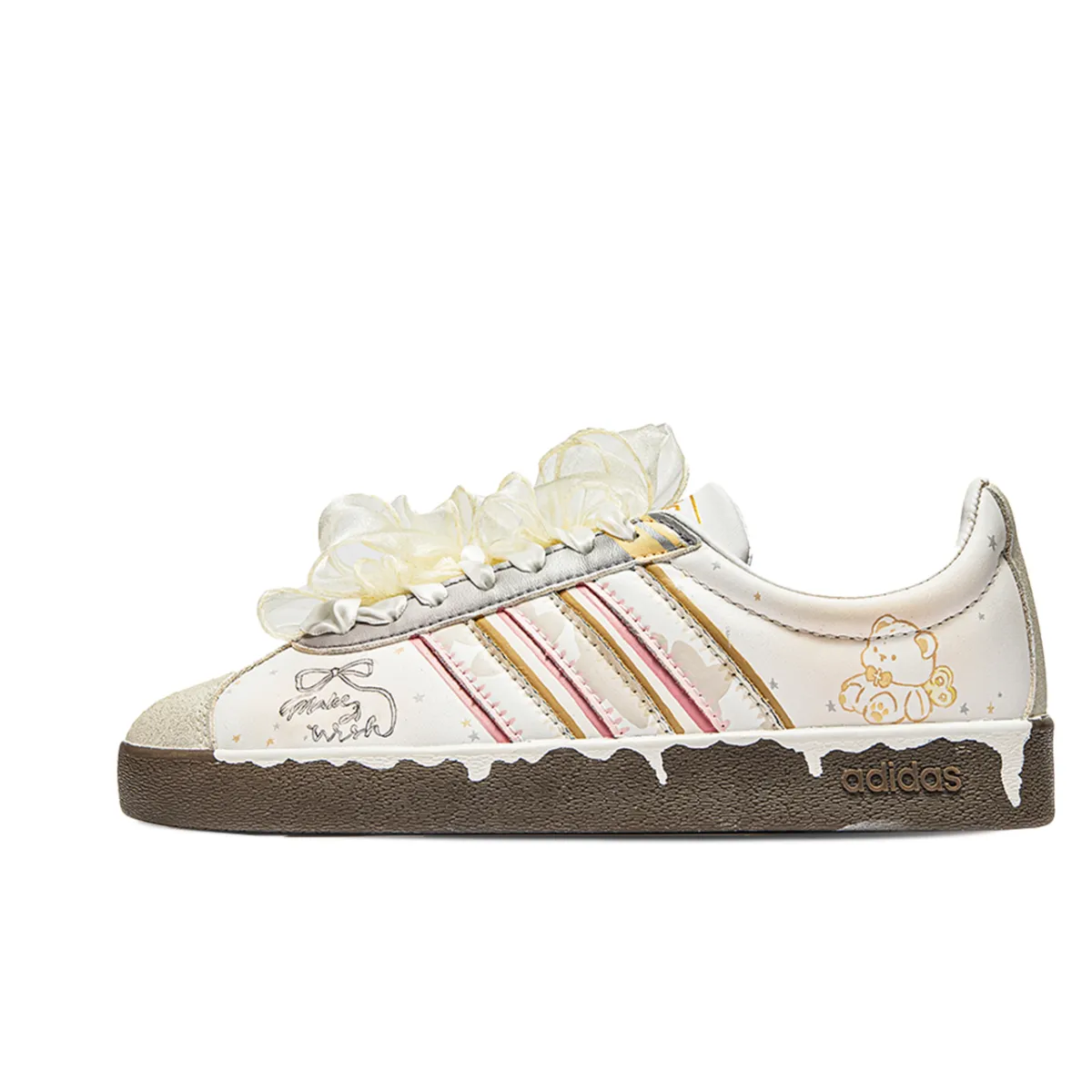 Adidas VL COURT 2.0 Bear Star Slip Resistant Abrasion Resistant Slip Resistant Abrasion Resistant Low top