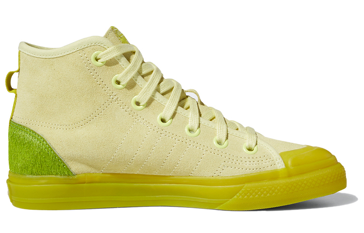 Женские кеды adidas originals NIZZA Hi Rf (зеленые) — фото 2