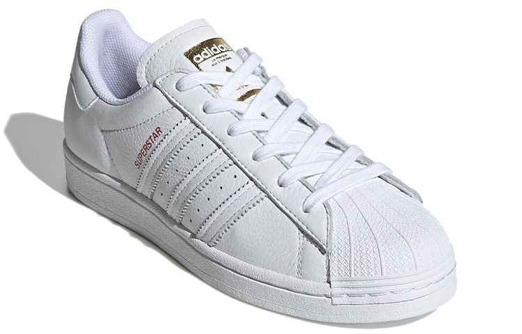 Женские кеды adidas Originals Superstar (бело-красные) — Белый / красный — фото 3