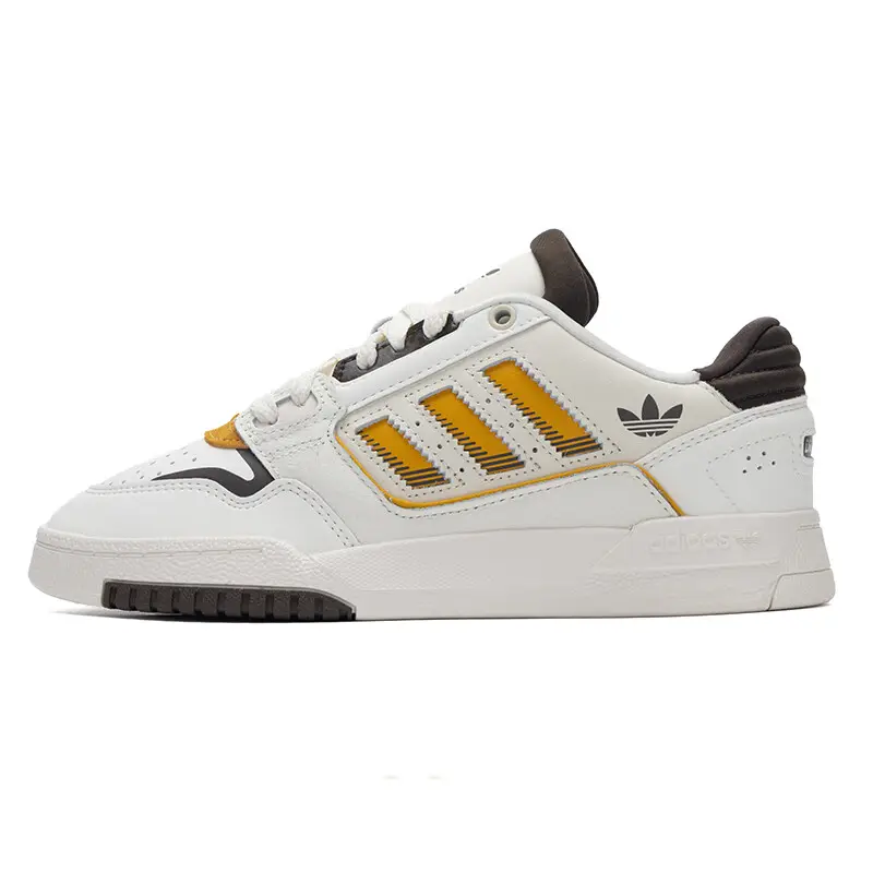 Adidas Originals Drop Step 2.0 Slip Resistant, Abrasion Resistant, Breathable Low top Skateboard Shoes Unisex Ecru