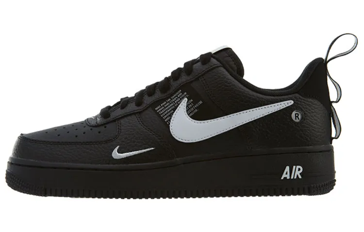 Nike Air Force 1 07 LV8 Utility Black Low top Skateboard Shoes Men's Black