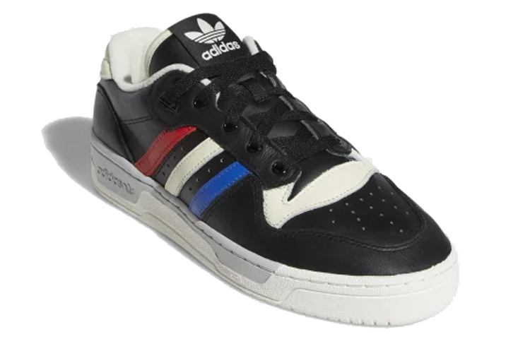 Унисекс кеды adidas originals Rivalry Low (черно-сине-красные) — фото 3