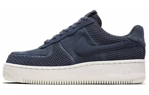 Nike Air Force 1 Athleisure Slip Resistant, Abrasion Resistant, Breathable Low top Skateboard Shoes Women's Blue