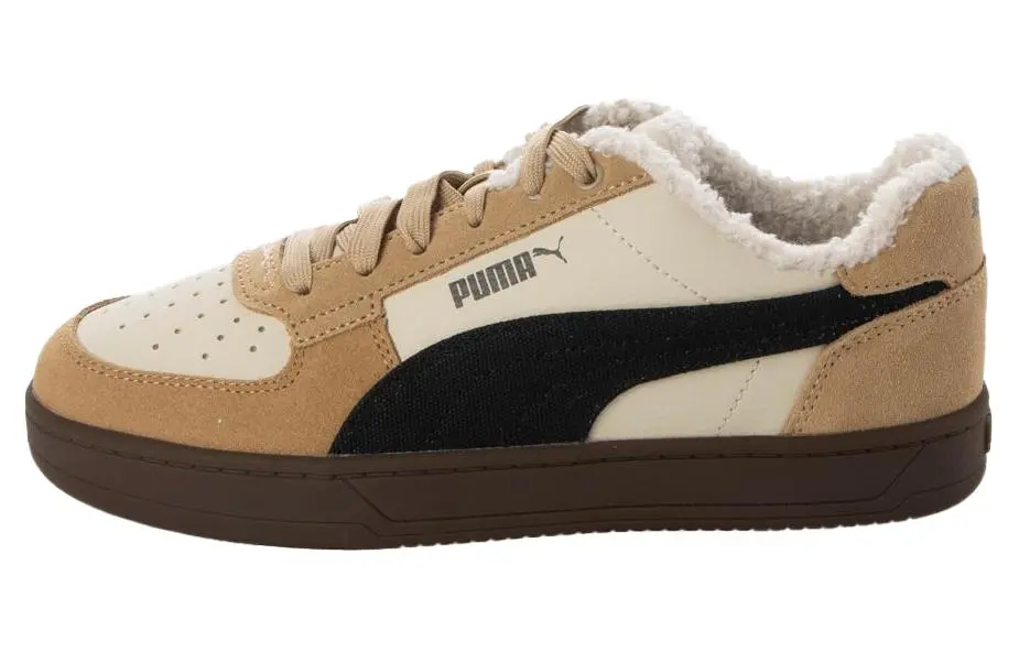 PUMA Caven 2.0 Comfortable Abrasion Resistant Abrasion Resistant Low top Skateboard Shoes Unisex Yellow Black White