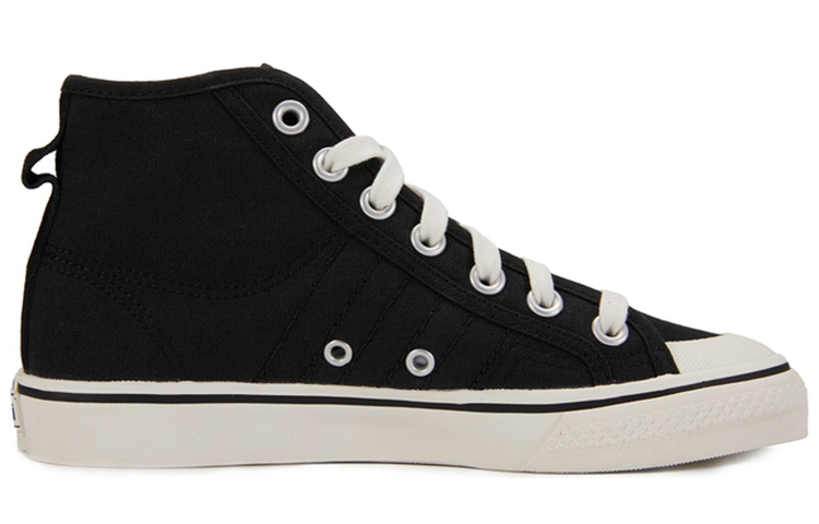 Женские кеды adidas originals NIZZA Hi (черные) — фото 2
