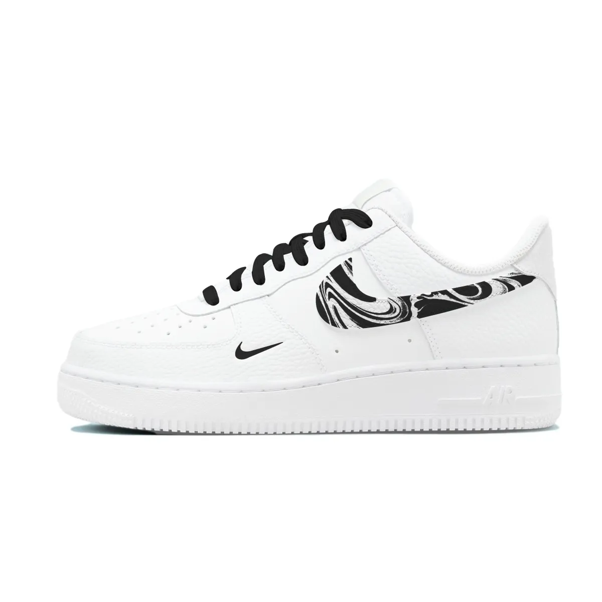Nike Air Force 1 Slip Resistant Cushioning Abrasion Resistant Low top Skateboard Shoes Unisex White