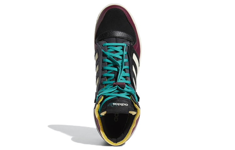 Мужские кеды adidas originals Top ten DE (черно-красные) — фото 5