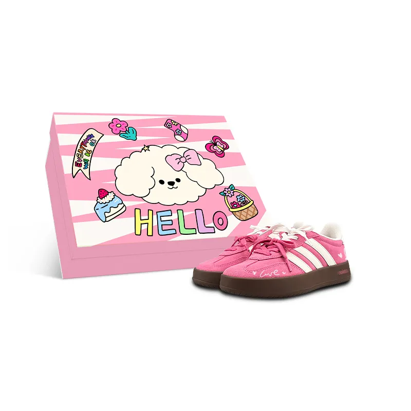Adidas BARREDA DECODE Abrasion Resistant Low top Skateboard Shoes Unisex Pink White