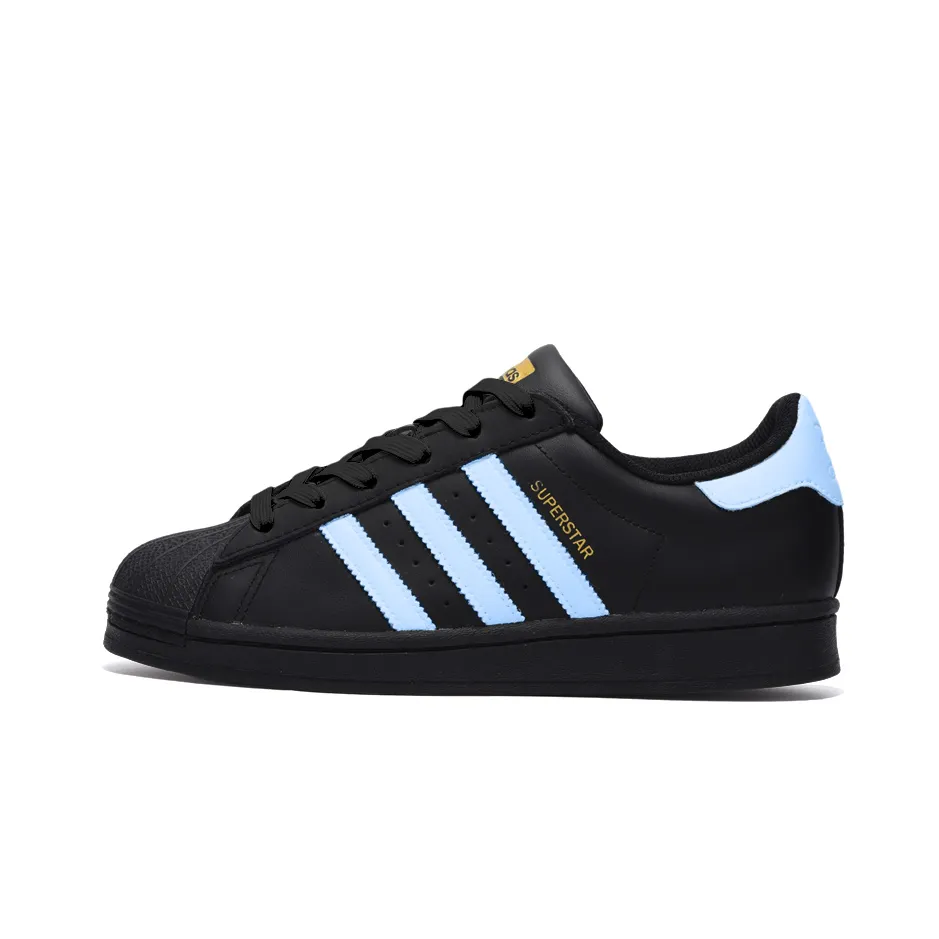 Adidas Originals SUPERSTAR Slip Resistant Abrasion Resistant Low top Skateboard Shoes Unisex Black