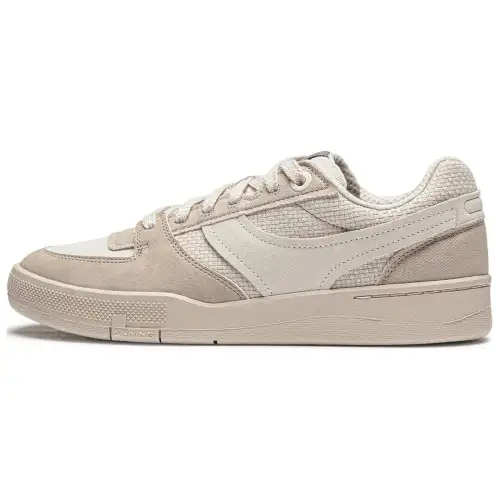 Li Ning Non slip Lightweight Low top Skateboard Shoes Men's Beige Umber