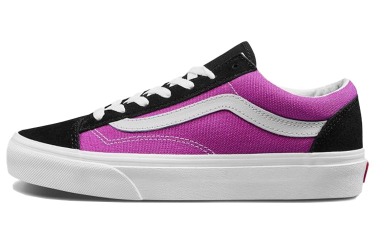 Vans Style 36 series low-top sneakers, same style for men and women, black and purple