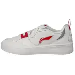 Li Ning Synthetic Leather Slip Resistant Abrasion Resistant Cushioning Low top Skateboard Shoes Men's White Red