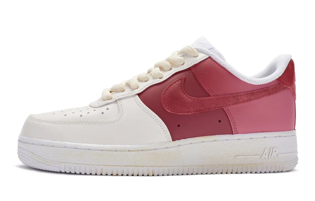 Nike Air Force 1 Low top Skateboard Shoes GS Blue Purple Red Beige