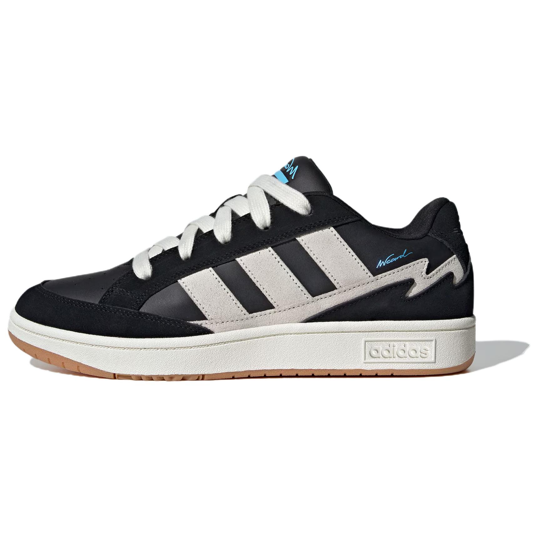 Adidas WCARD ADV Slip Resistant Abrasion Resistant Low top Skateboard Shoes Unisex Black