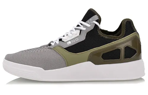 Li Ning LNG Textile, Synthetic Leather Slip Resistant Breathable Lightweight Balance Abrasion Resistant Low top