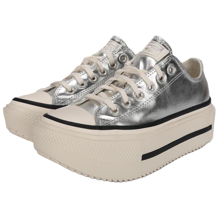 Кеды Converse Chuck Taylor All Star Lift (серебристые) — фото 3