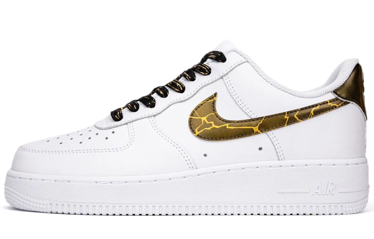 Nike Air Force 1 Low top Skateboard Shoes Men's Unisex, Black And White