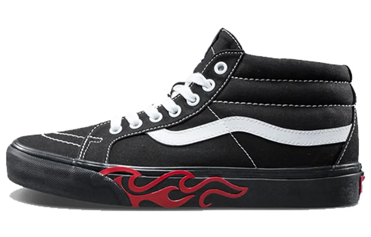 Sk8 Vans-Mid 'Flame Cut Out'