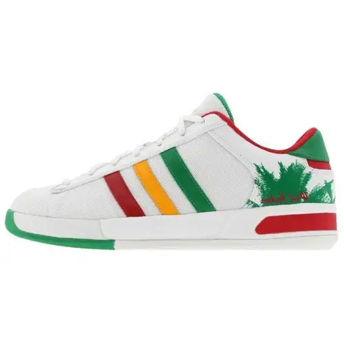 Adidas Originals CAMPUS 00s LTWest Indies Cushioning, Wear Resistant Low top Skateboard Shoes Men's White Green