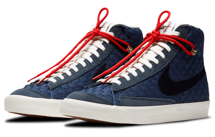 Кеды Converse Blazer 77 Sashiko (синие) — фото 3