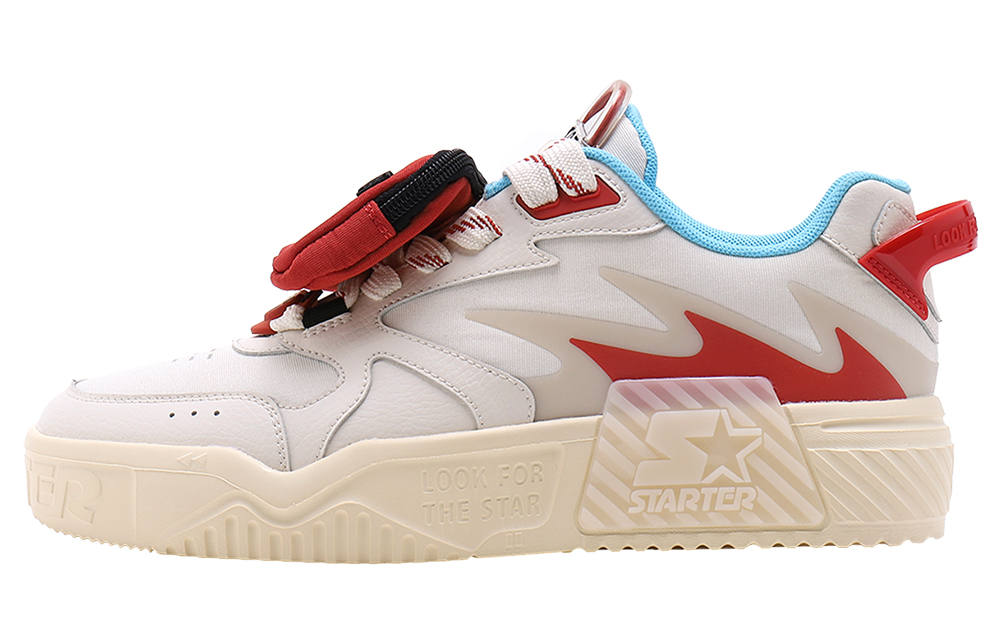 STARTER Vol Red And White Street Fighter Game Shoes Low top Skateboard Shoes Men's Beige