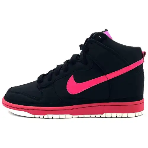 Nike Dunk High Nylon Premium Black Vivid Pink