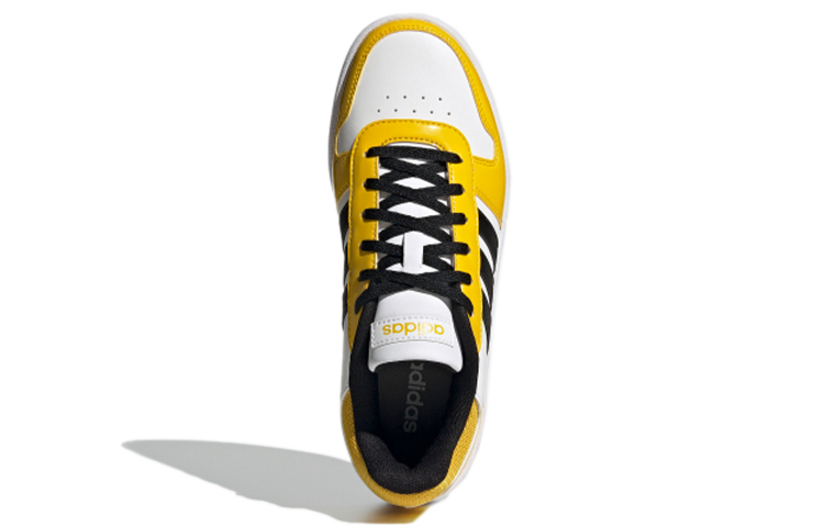 Женские кроссовки adidas neo Hoops 2.0 (бело-желтые) — фото 5