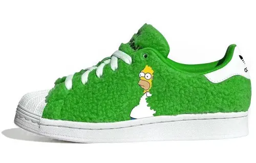 The Simpsons x Adidas Originals SUPERSTAR 'Marge Simpson' Low Top Skateboard Shoes Unisex Green