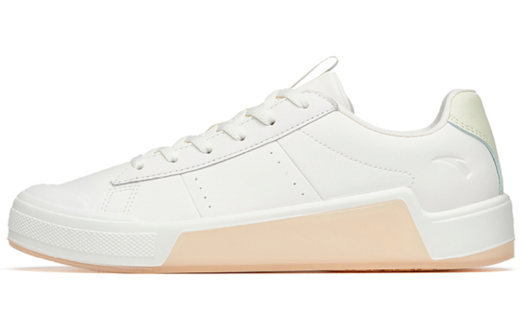 Anta Life Collection Platform Lightweight Low top Skateboard Shoes Women's White Orange