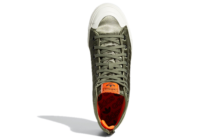 Кеды adidas originals NIZZA Hi Rf (зеленые) — фото 5