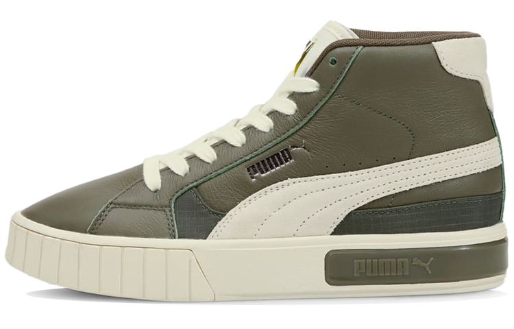 PUMA Cali Star Skateboard Shoes Women's Mid Top Green/White