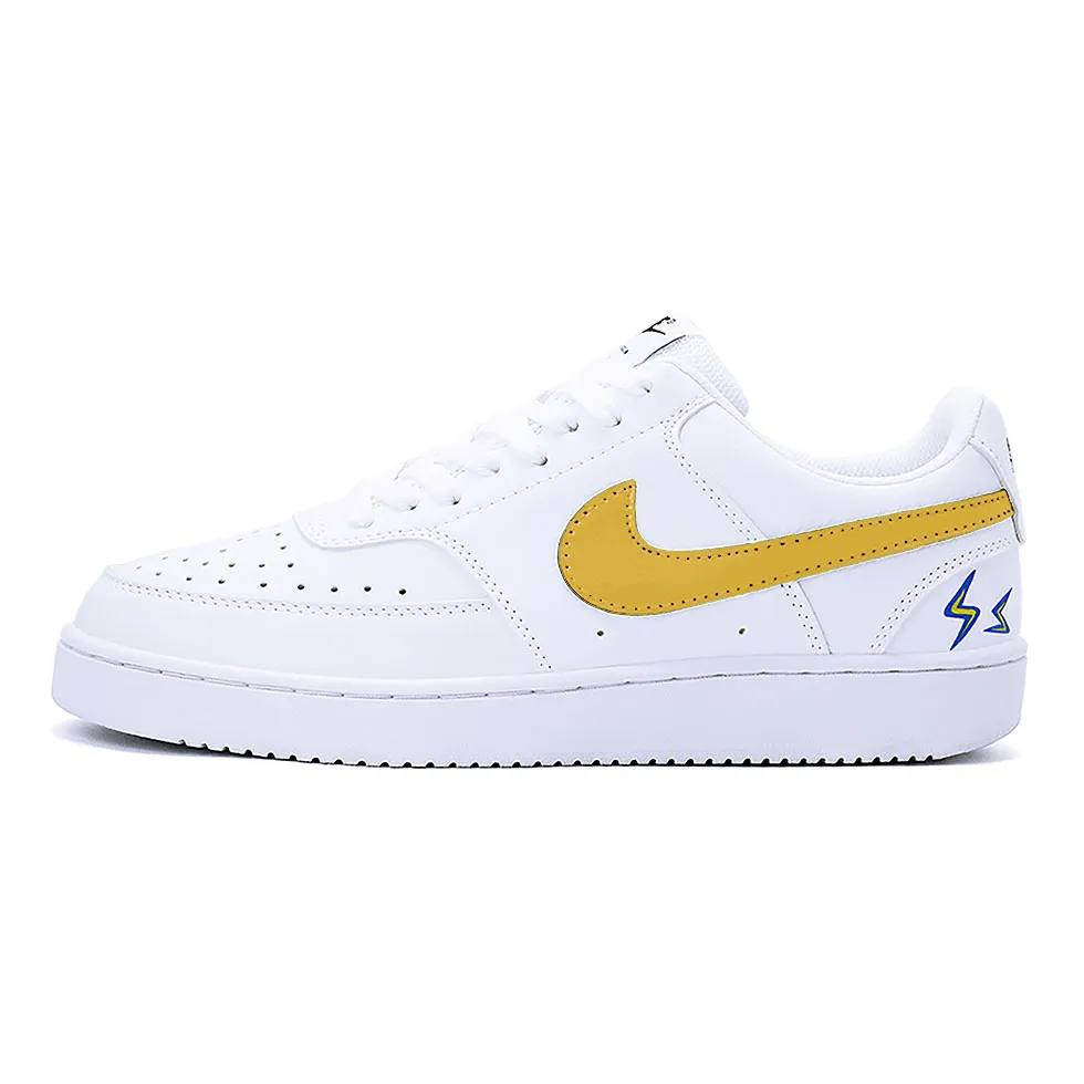 Nike Court Vision 1 Low top Skateboard Shoes Unisex Yellow White Blue