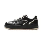 Li Ning Cheese Slip Resistant Cushioning Abrasion Resistant Lightweight Low top Skateboard Shoes Women's Black