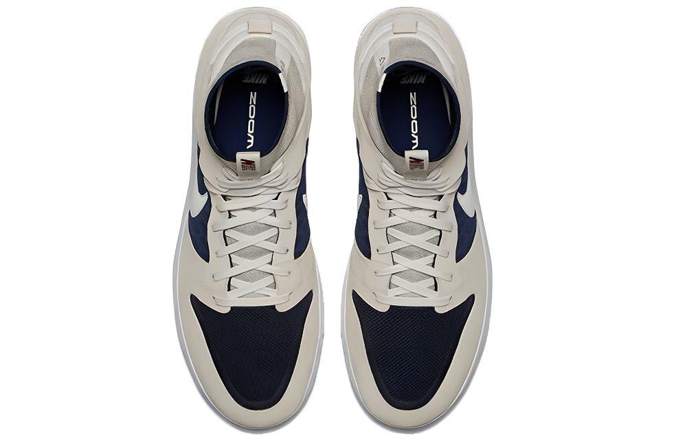 Мужские кроссовки Nike Dunk SB Elite (бело-синий) — Белый / синий — фото 3