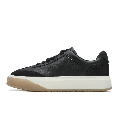 FILA OLIMPICA Abrasion Resistant Abrasion Resistant Low top Skateboard Shoes Men's Black